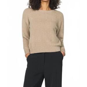 NEW ANOTHER LOVE ashley metallic sweater in champagne